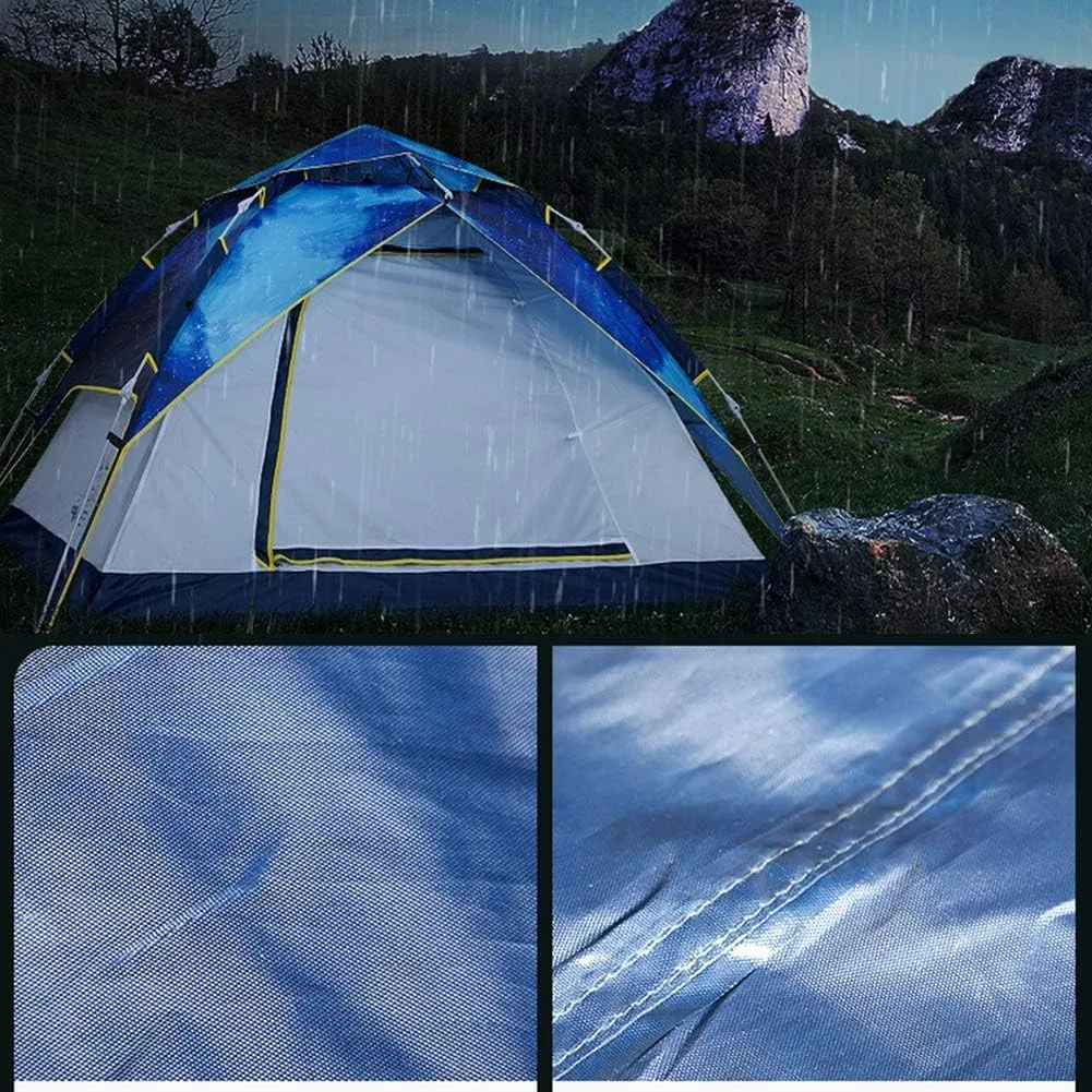 3 in 1 Foldable Camping Tent for 4-6 Persons, Beach Shelter Portable Family Tents Top Up Tent for Travelling Beach BBQ Park Fishing Instant Sun Shade Shelter Canopy