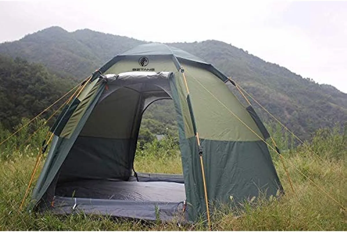 4-6 Person Camping Tent 48 Seconds Set Up Tent Waterproof Pop Up Hexagon Outdoor Sports Tent Camping Sun Shelters, Instant Cabin Tent, Advanced Venting Design, Provide Top Rainfly(2023