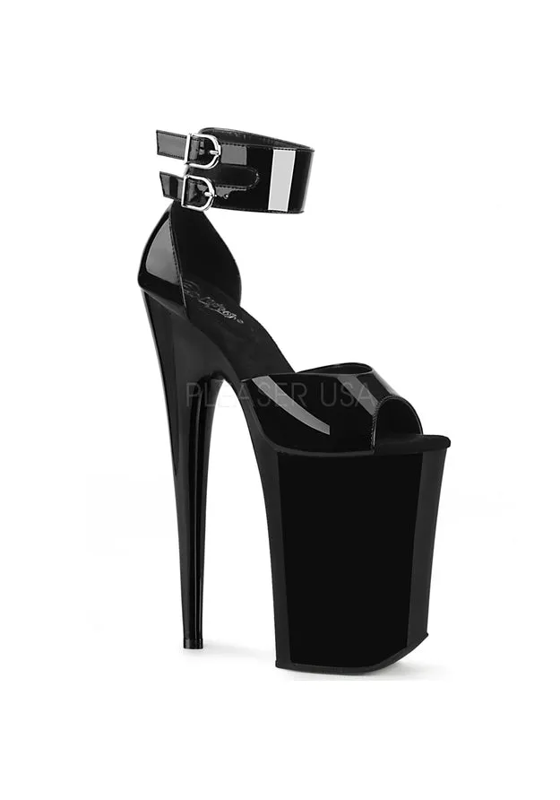 9" Heel, 5 1/4 PF d'Orsay Sandal w/ Ankle Cuff