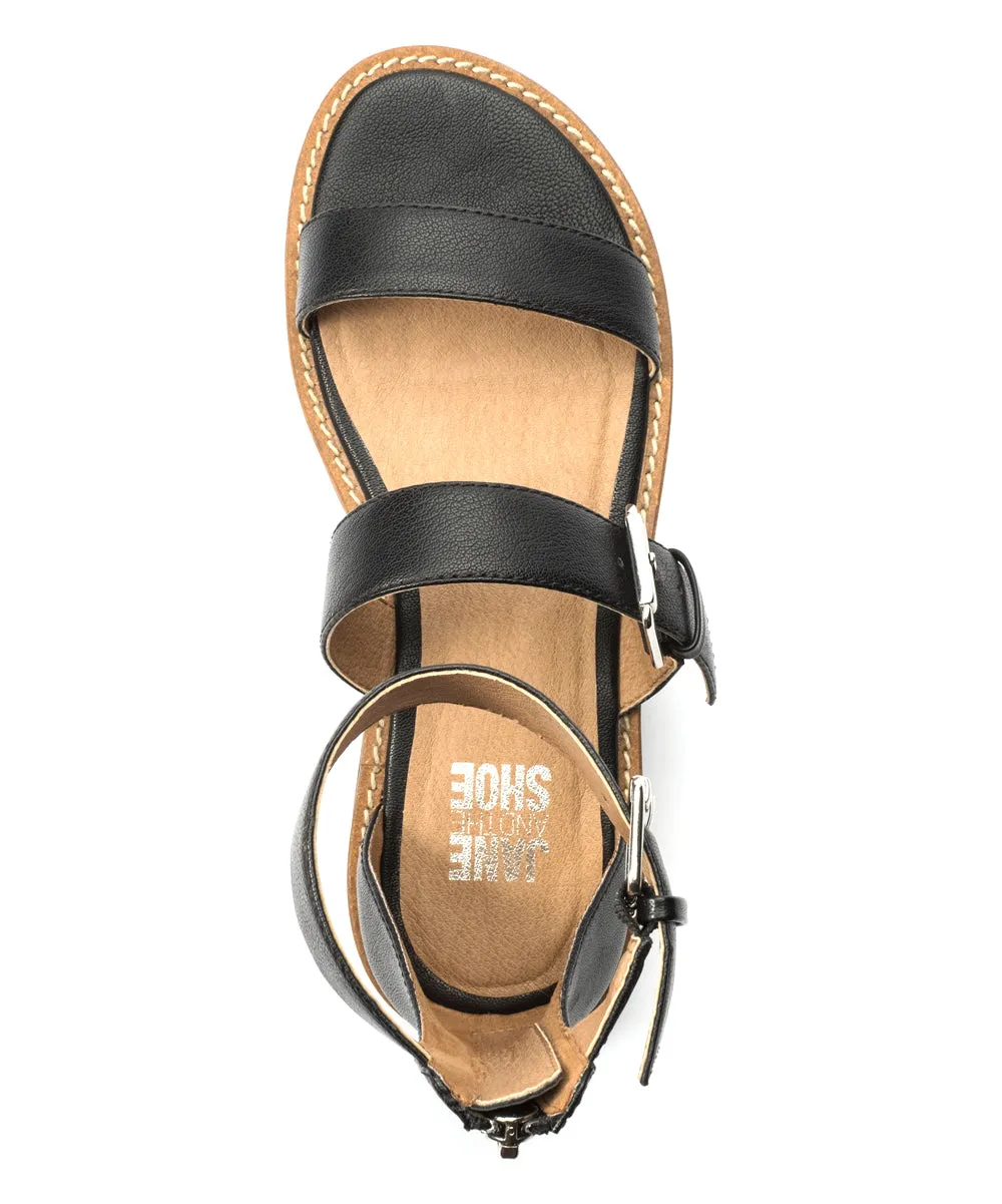 and Toe the Machine learning Leather Black Shoe open Jane Sandal JENNA Platform Worldwide shipping