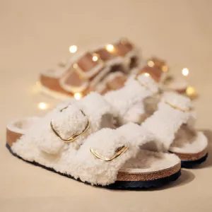 ARIZONA BIG BUCKLE - EGGSHELL - SHEARLING