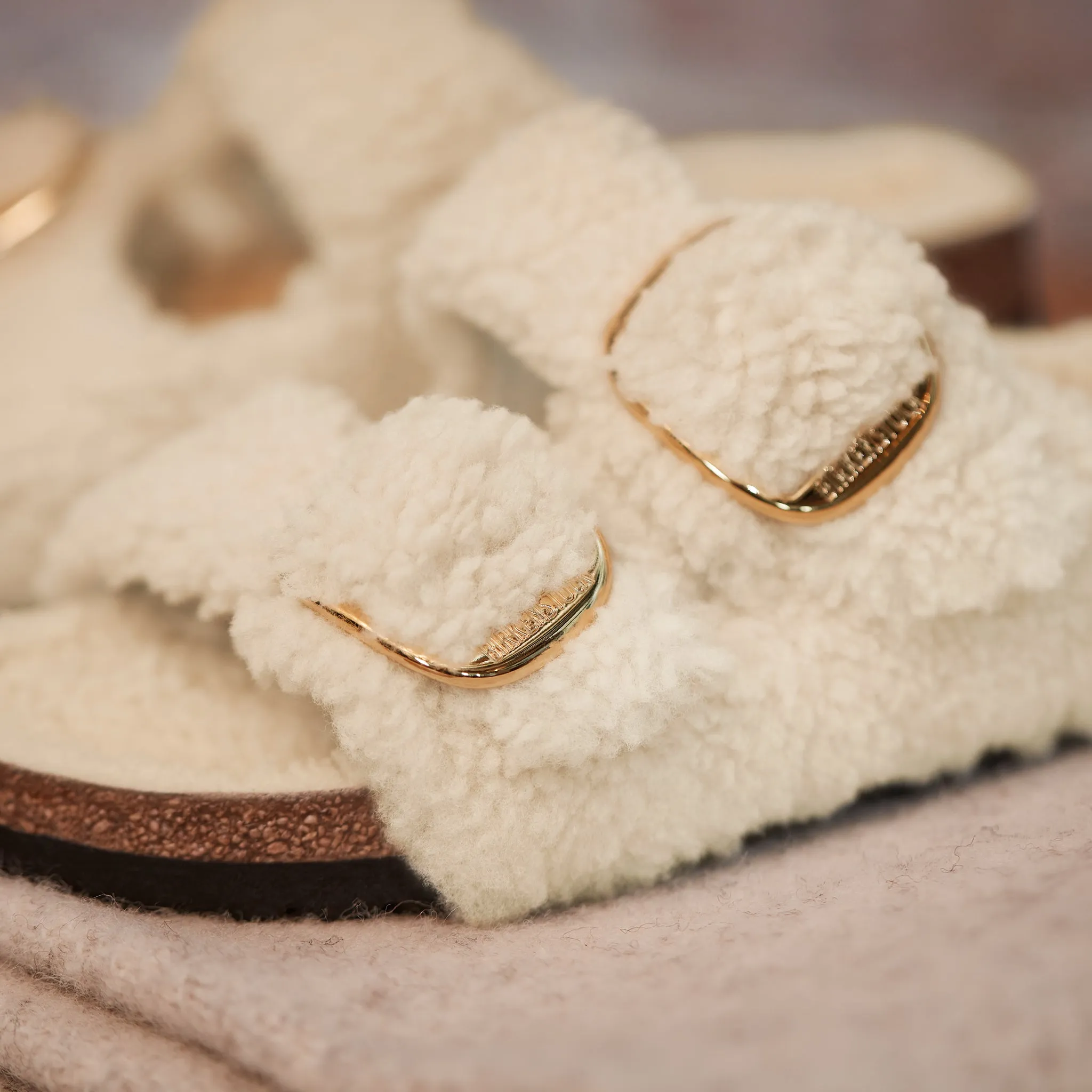 ARIZONA BIG BUCKLE - EGGSHELL - SHEARLING