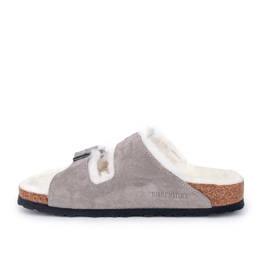 ARIZONA SHEARLING - STONE COIN - SUEDE