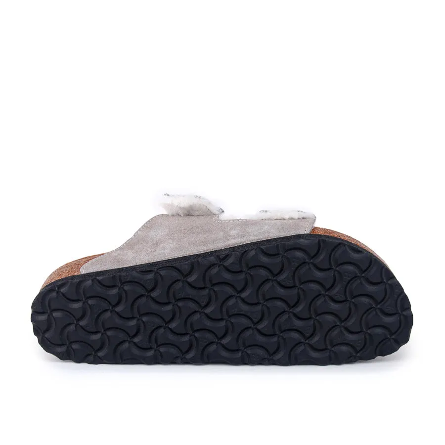 ARIZONA SHEARLING - STONE COIN - SUEDE