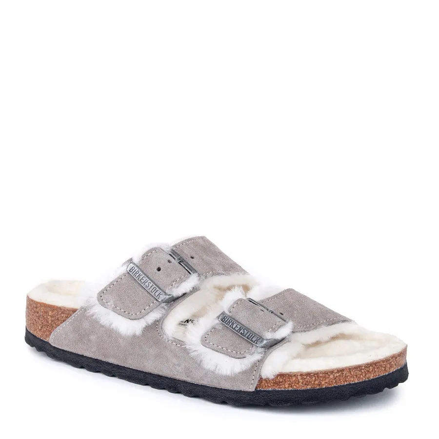 ARIZONA SHEARLING - STONE COIN - SUEDE