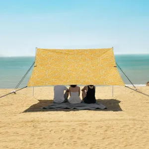 Beach Shade Tent with UPF50  UV Protection,Japan Food Snack Taiyaki Lightweight Camping Sun Shelter for Outdoor,Camping Trips, Fishing, Backyard,Picnics,Easy Set Up and Carry 9x10.5 FT
