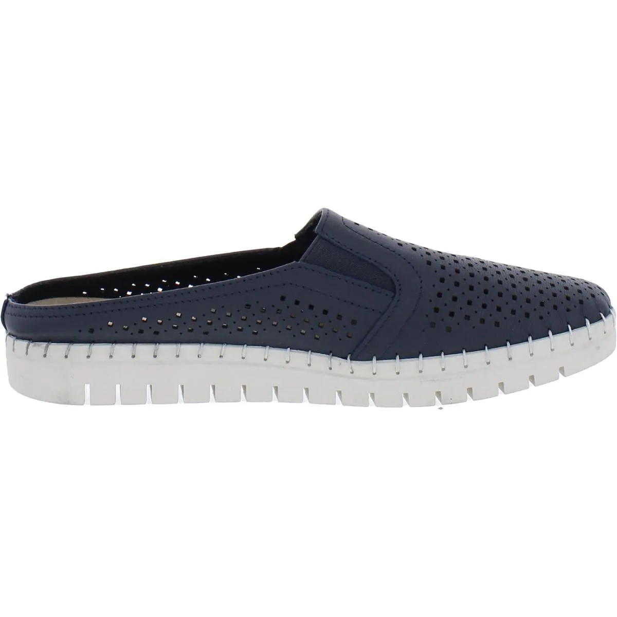 Bella Vita Women's Refresh Sneaker Slide Mule, Navy Leather, 12 Wide