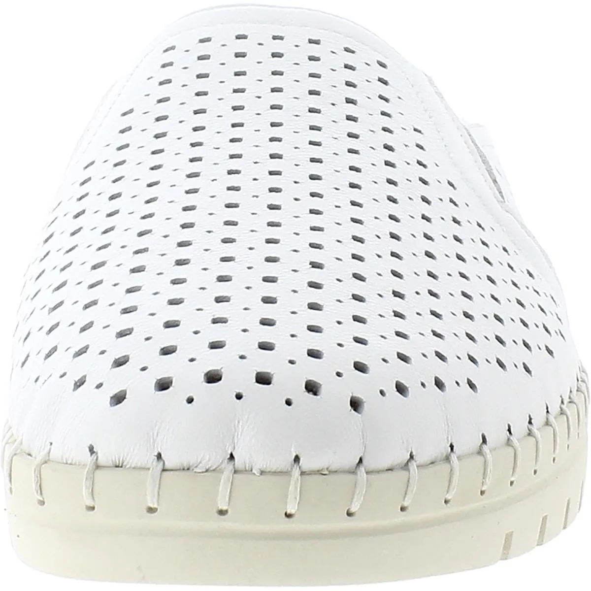 Bella Vita Women's Refresh Sneaker Slide Mule, White Leather, 9 Wide