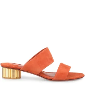 Belluno 30 orange suede sandal