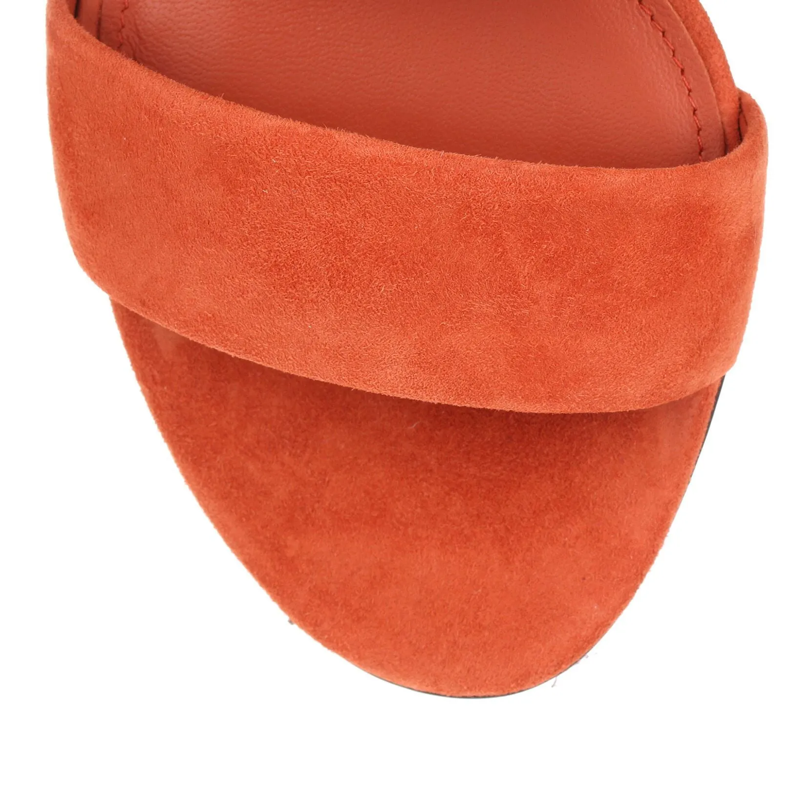 Belluno 30 orange suede sandal