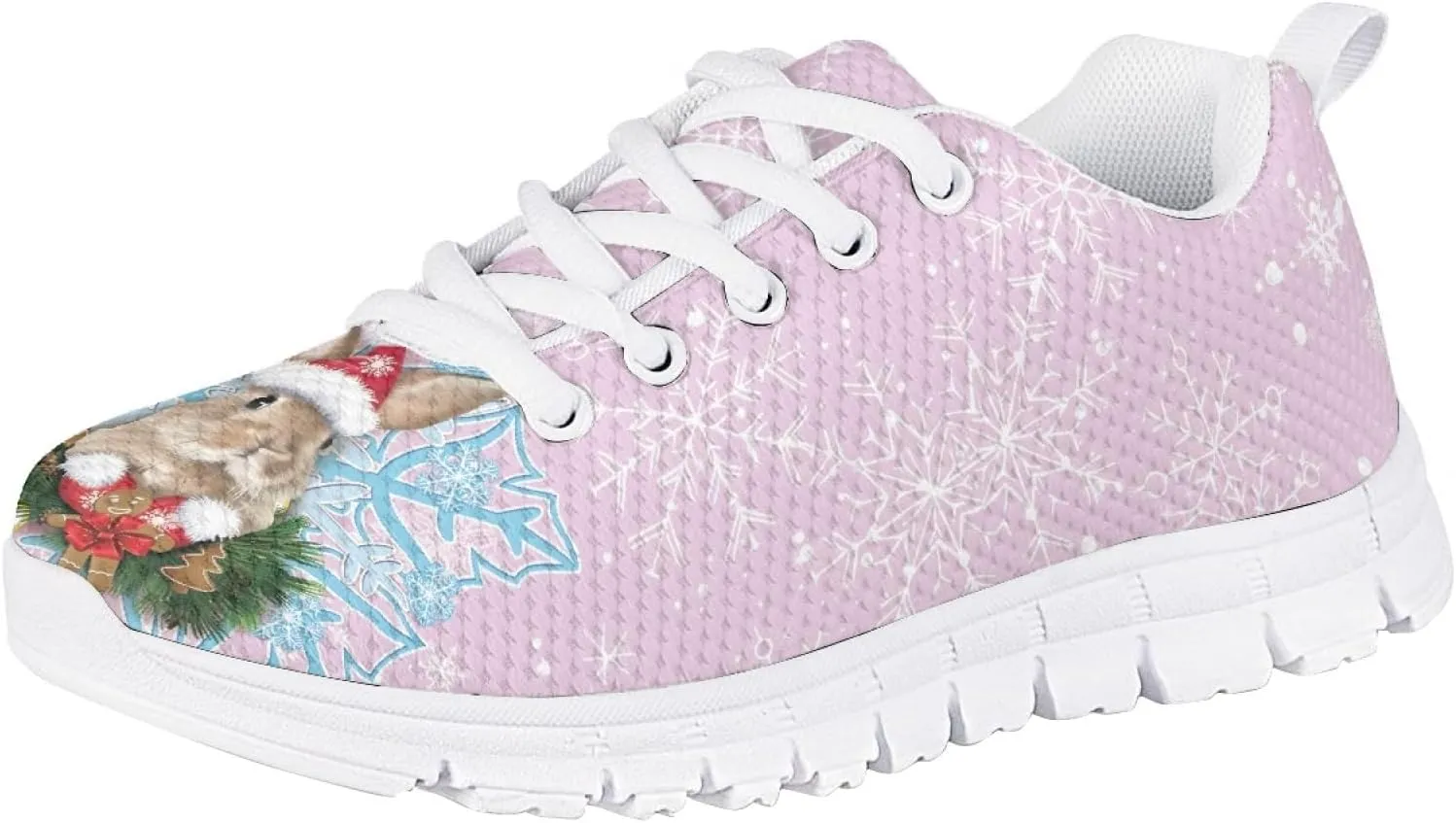 Bengbobar Sneakers for Kids Christmas Athletic Lightweight Breathable Shoes Boys Girls Comfort Holiday Running Shoes Kids