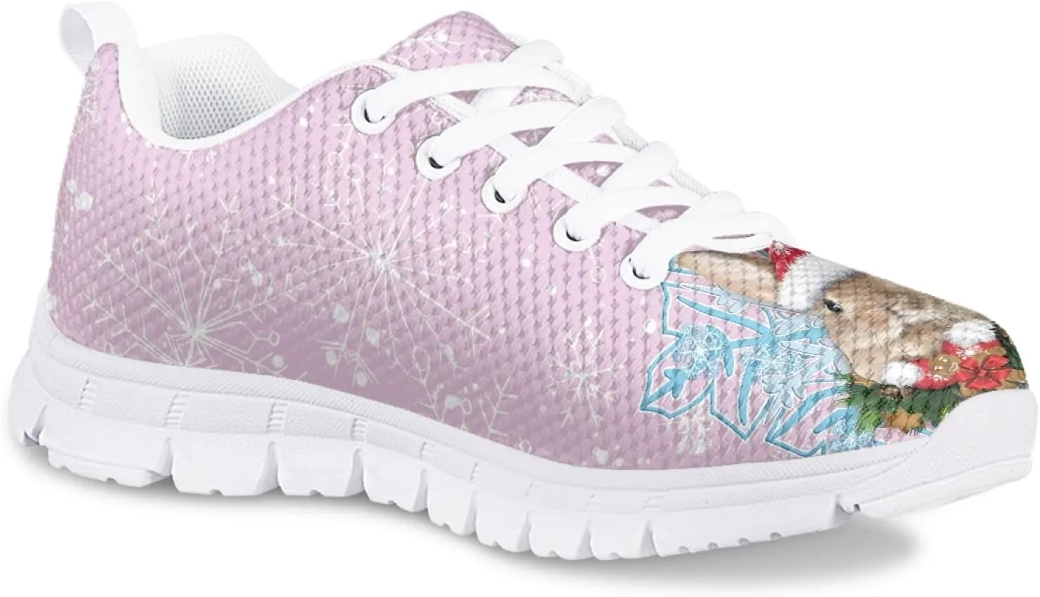 Bengbobar Sneakers for Kids Christmas Athletic Lightweight Breathable Shoes Boys Girls Comfort Holiday Running Shoes Kids