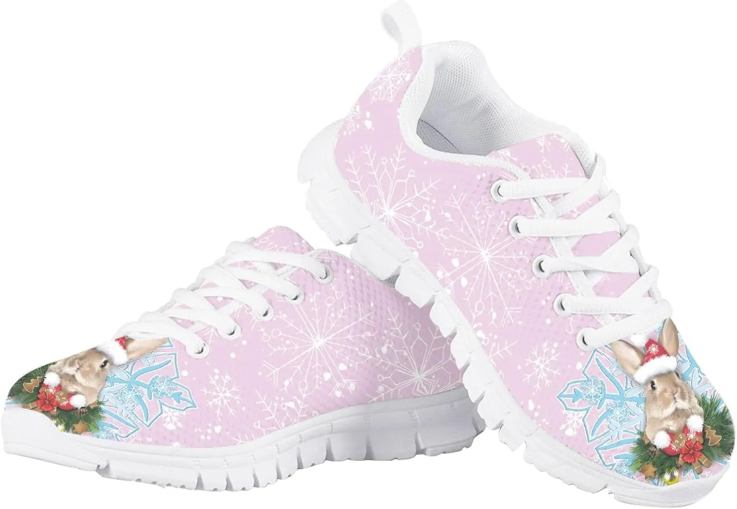 Bengbobar Sneakers for Kids Christmas Athletic Lightweight Breathable Shoes Boys Girls Comfort Holiday Running Shoes Kids