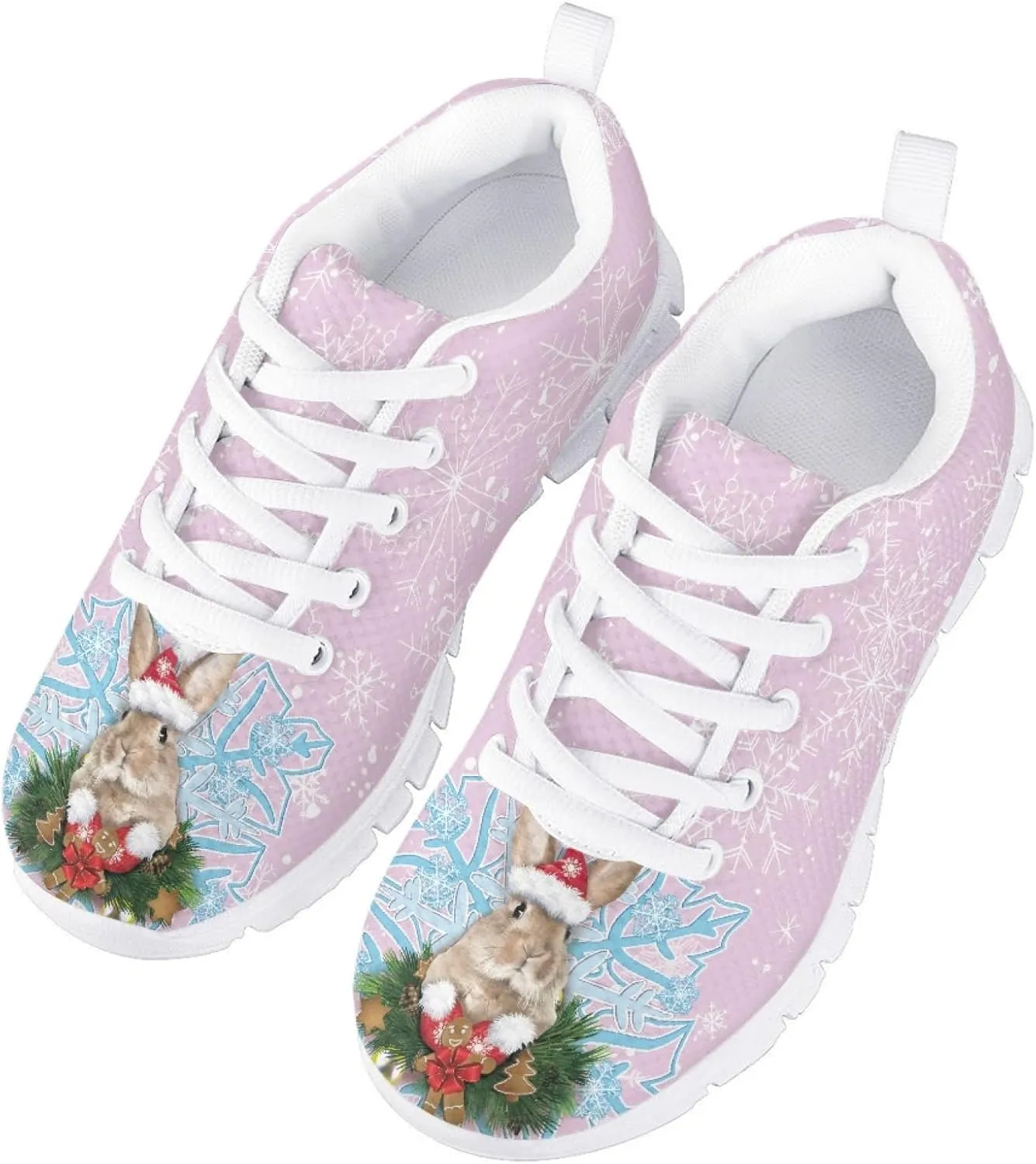 Bengbobar Sneakers for Kids Christmas Athletic Lightweight Breathable Shoes Boys Girls Comfort Holiday Running Shoes Kids