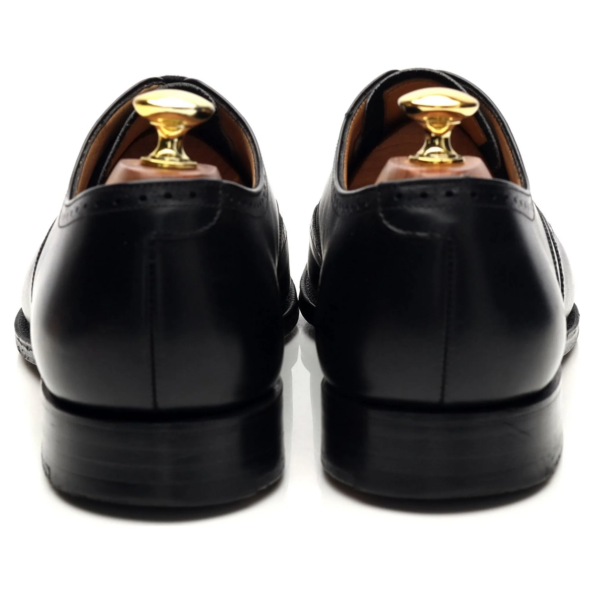 'Berlin' Black Leather Oxford Brogues UK 8 F