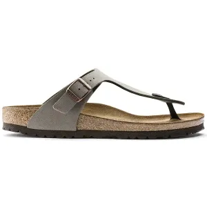 BIRKENSTOCK -  GIZEH-TOE POST MULE - STONE NUBUCK