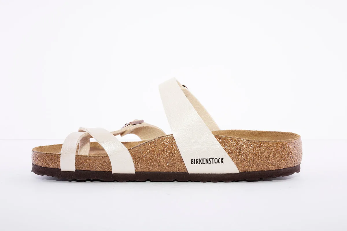 BIRKENSTOCK - MAYARI TOE-POST MULE - PEARL WHITE