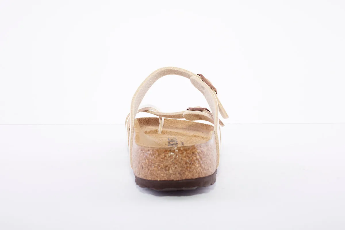 BIRKENSTOCK - MAYARI TOE-POST MULE - PEARL WHITE