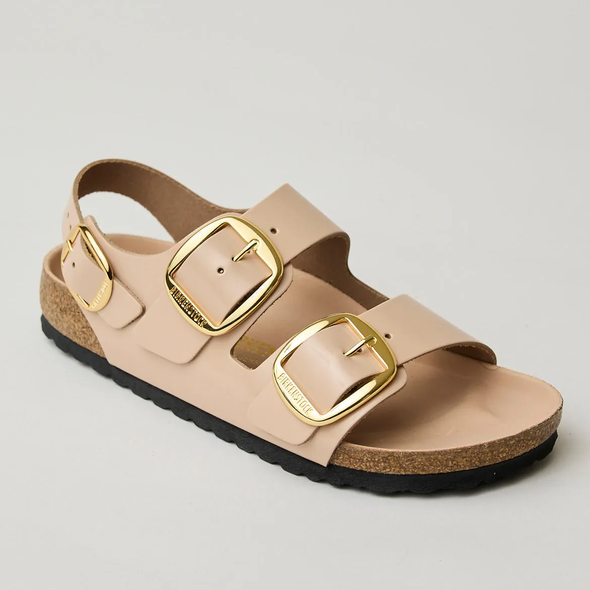 Birkenstock Milano Big Buckle Nude Leather Sandals
