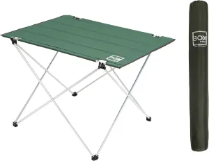 Box & Box Fabric Folding Table with Travel Bag | Portable Folding Camping Table for Outdoor, Beach, Picnic & Kitchen Use (Green, 29 x 21.6 x 19)