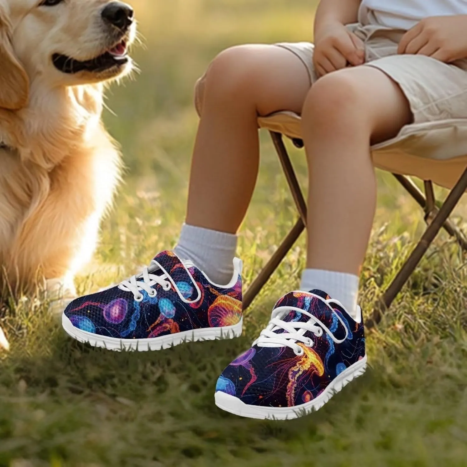 Boys Girls Animal Sneakers Lightweight Strap Athletic Running Shoes Breathable Sports Tennis Shoes for Kids US 11-15