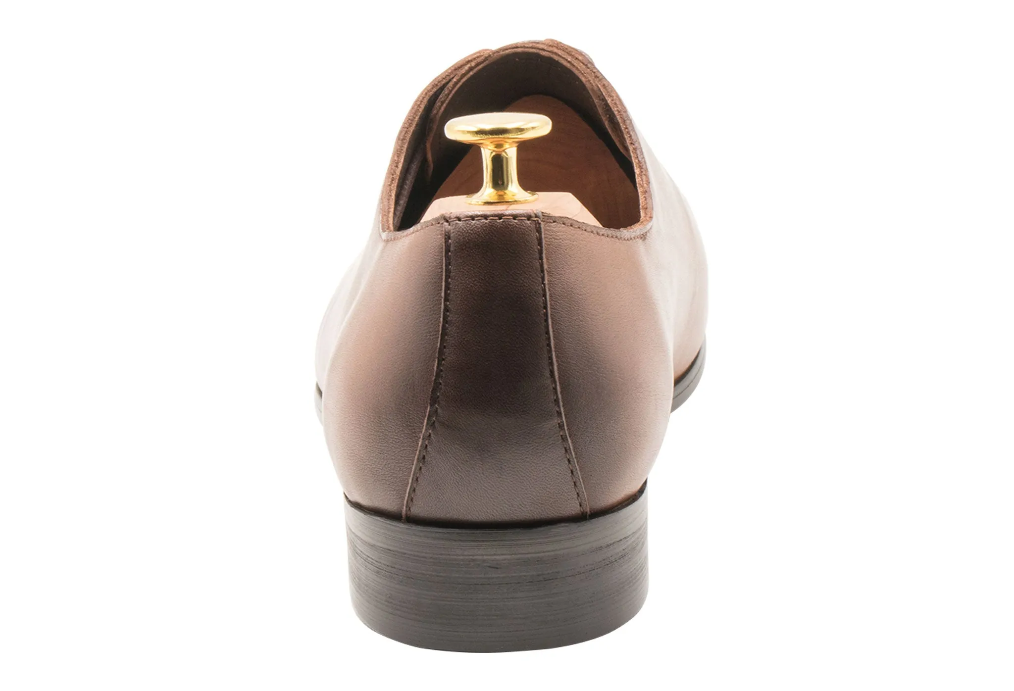 Carlota Blake Stitch Chestnut Oxford - Leather Outsole