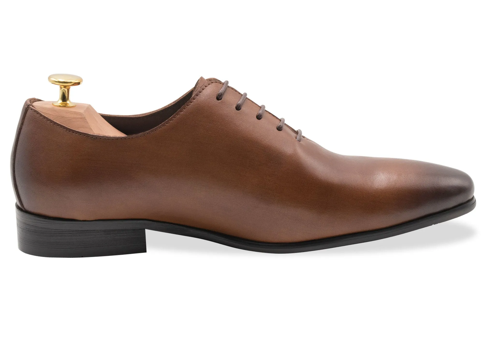 Carlota Blake Stitch Chestnut Oxford - Leather Outsole