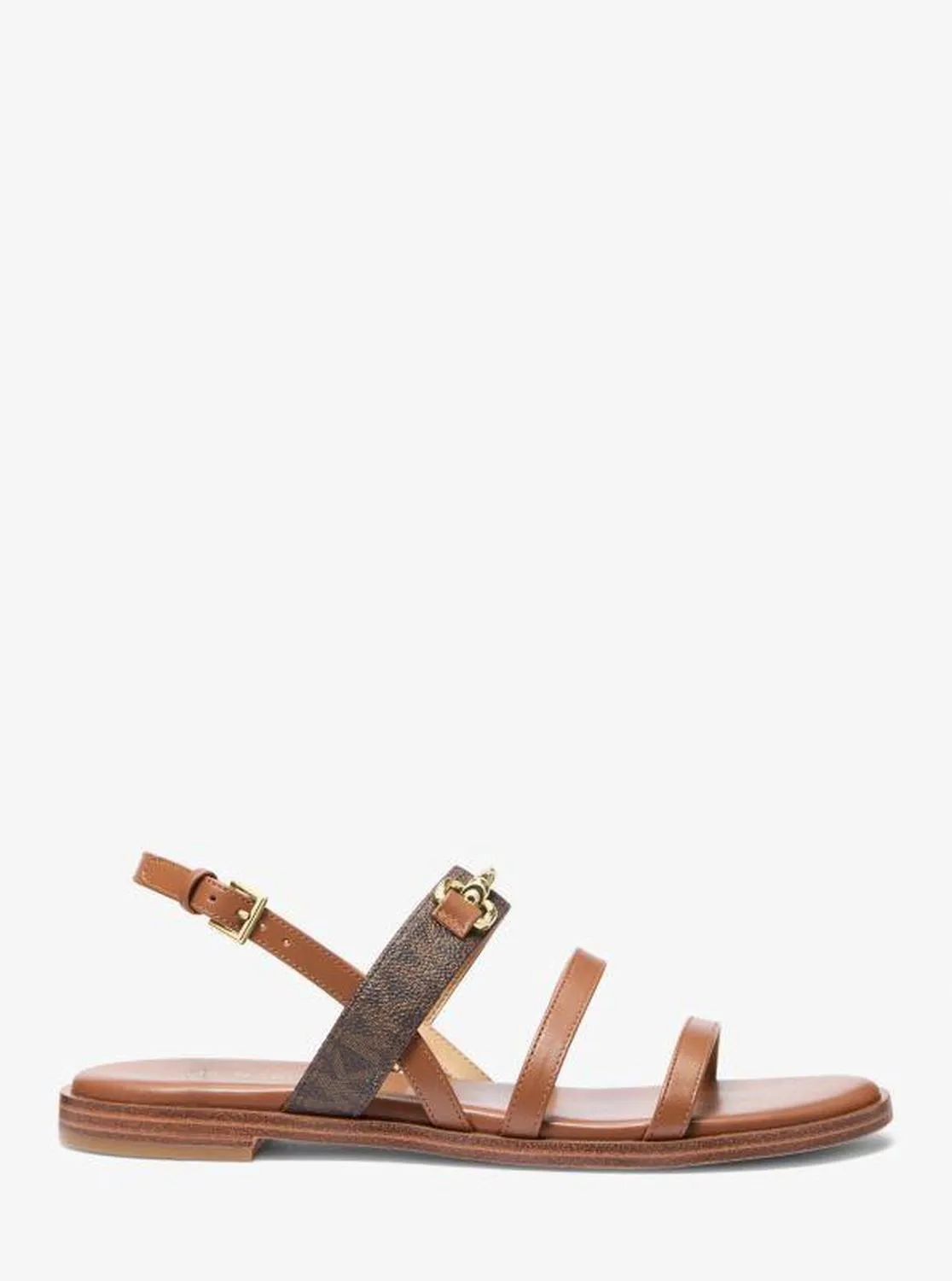 Carson Signature Logo and Leather Sandal
