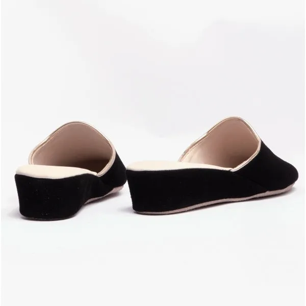 Chaleur EDDA Womens Mule Slippers Black