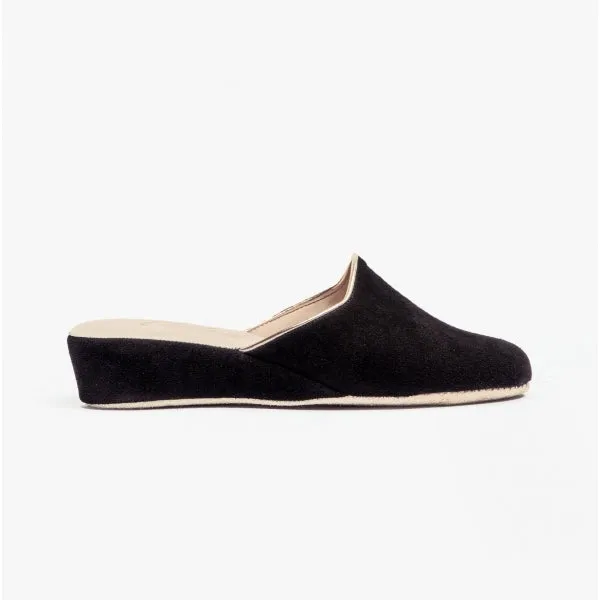 Chaleur EDDA Womens Mule Slippers Black