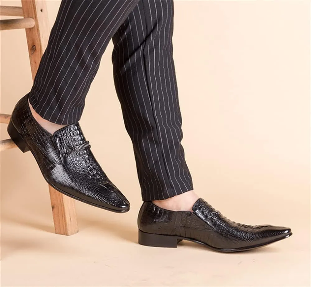 CHUUMEE Men's Leather Lined Dress Loafers，Casual Shoes Loafers Comfortable Walking Shoes for Men