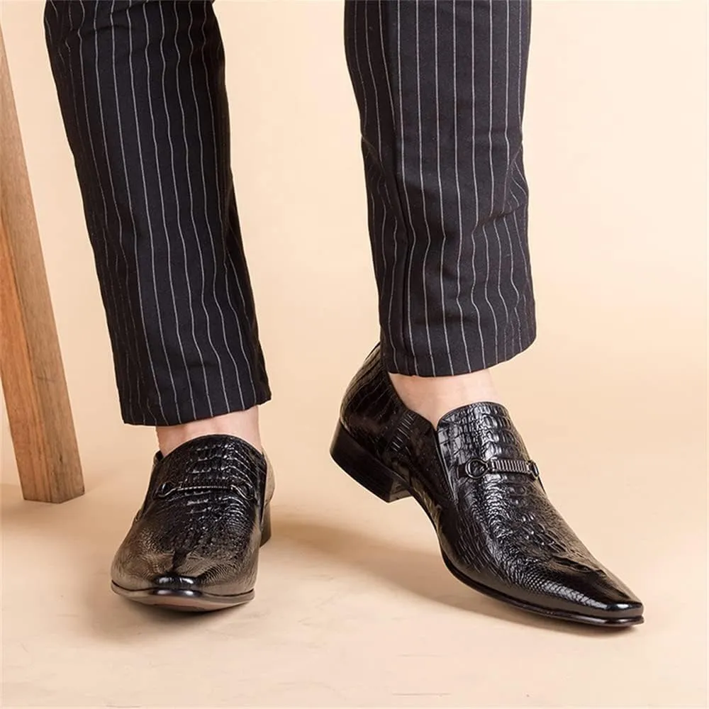 CHUUMEE Men's Leather Lined Dress Loafers，Casual Shoes Loafers Comfortable Walking Shoes for Men