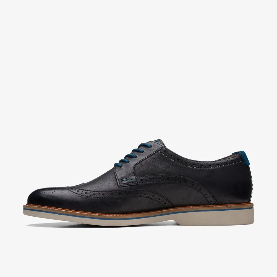 Clarks Men's Atticus LT Limit Black | Dark Tan Leather