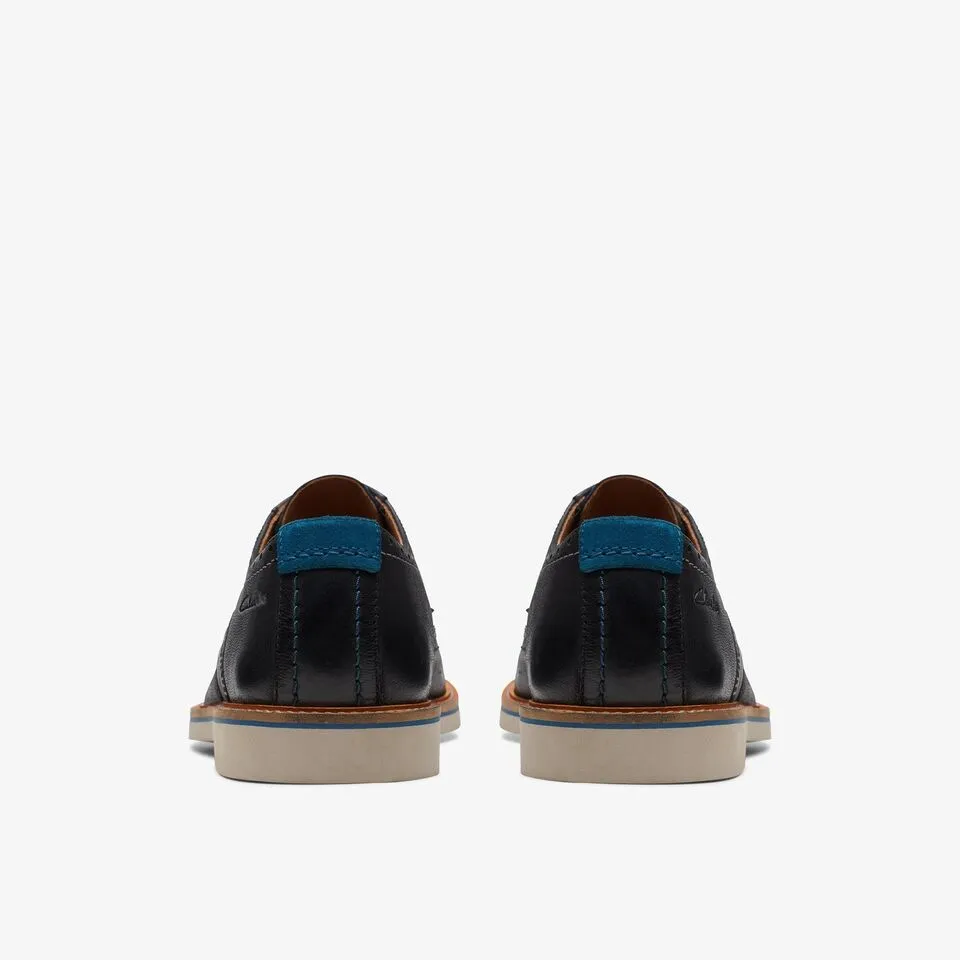 Clarks Men's Atticus LT Limit Black | Dark Tan Leather