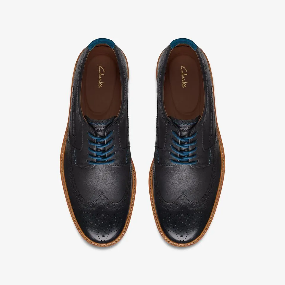 Clarks Men's Atticus LT Limit Black | Dark Tan Leather