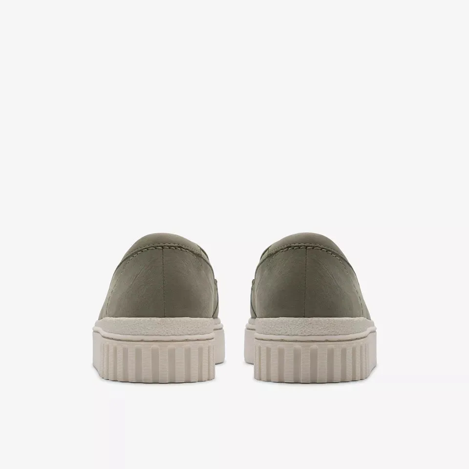 Clarks Women's Mayhill Cove Light Green Nubuck Leather 26181214