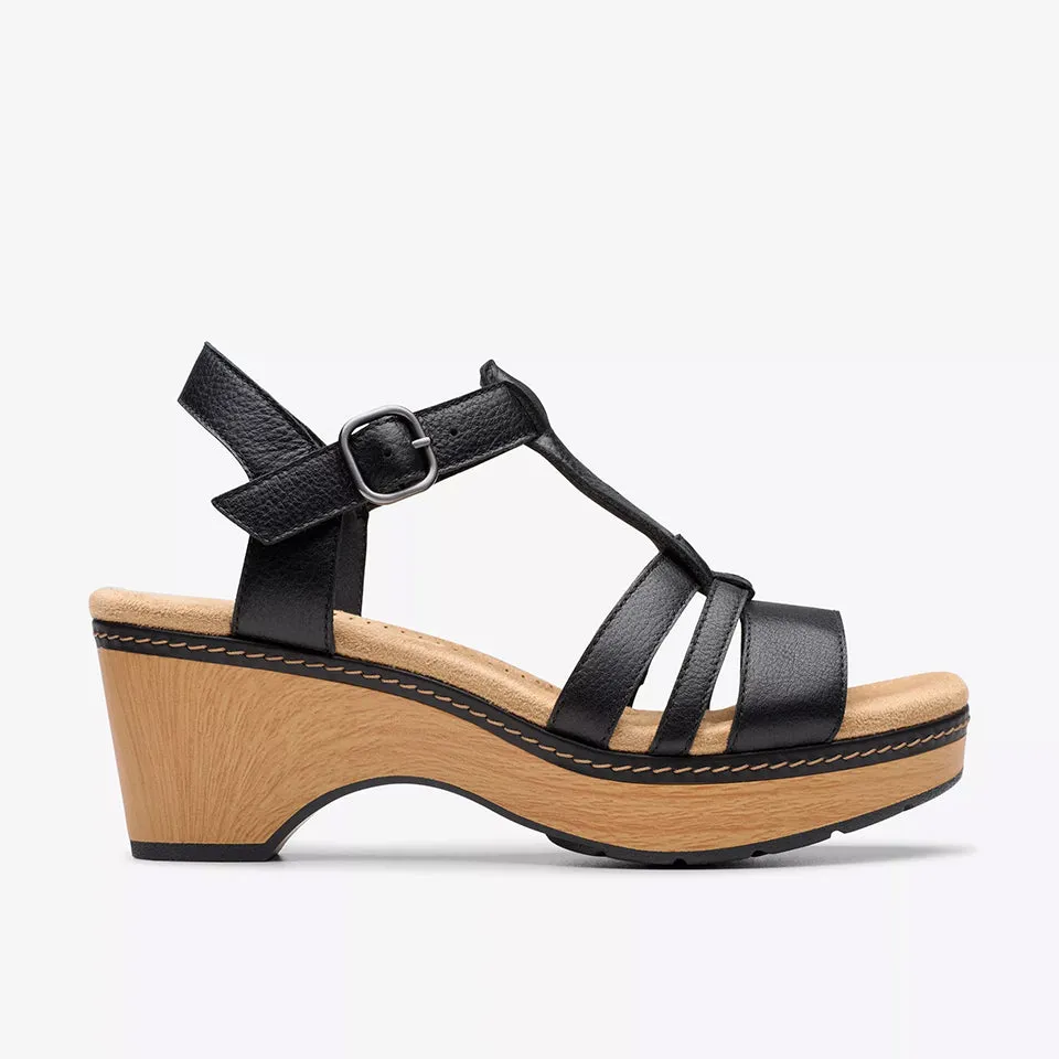 Clarks Women's Seannah Madi Black Leather 26181948