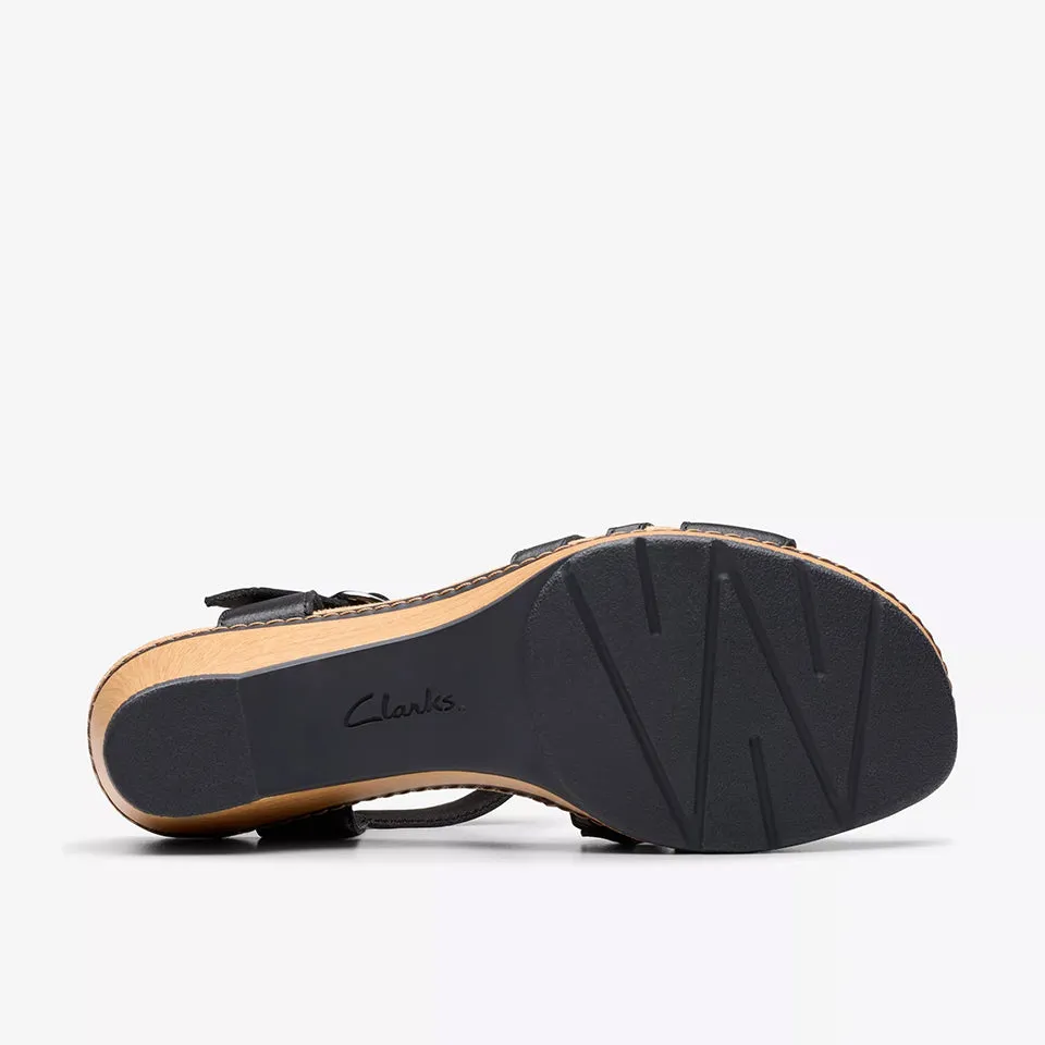 Clarks Women's Seannah Madi Black Leather 26181948