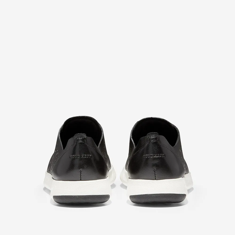 Cole Haan GrandPrø Tennis Laser Cut Sneaker Black/Black/Optic White