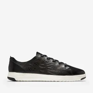 Cole Haan GrandPrø Tennis Laser Cut Sneaker Black/Black/Optic White