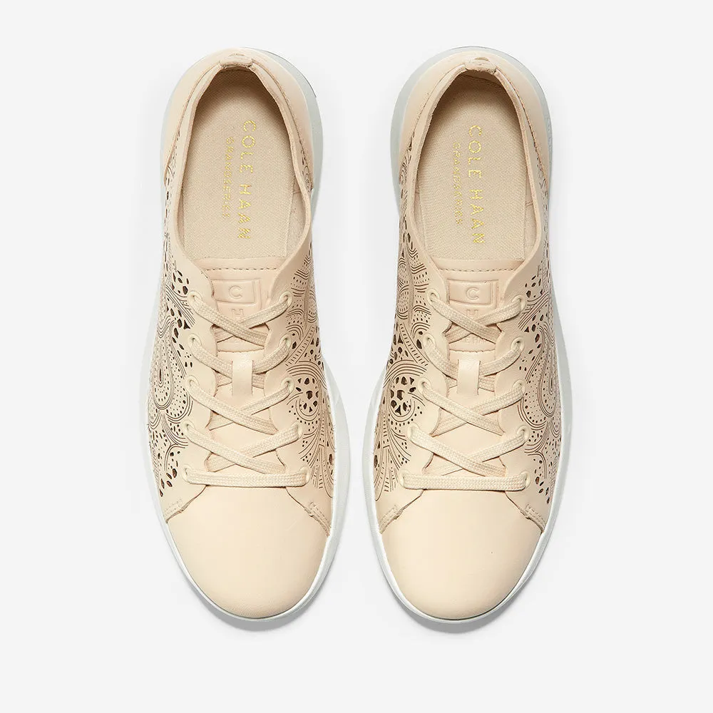 Cole Haan GrandPrø Tennis Laser Cut Sneaker Brazilian Sand/Optic White