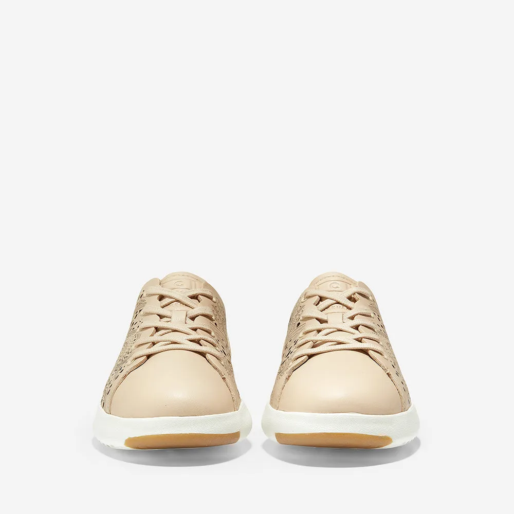 Cole Haan GrandPrø Tennis Laser Cut Sneaker Brazilian Sand/Optic White