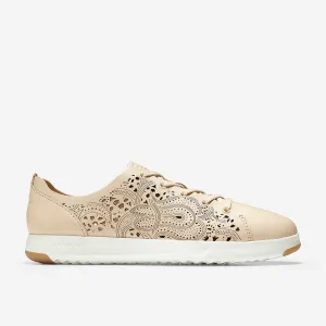 Cole Haan GrandPrø Tennis Laser Cut Sneaker Brazilian Sand/Optic White
