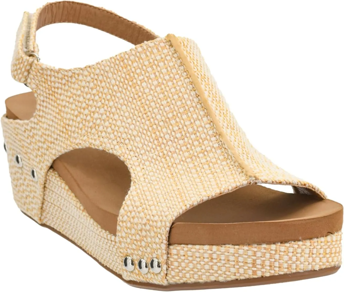 Corkys Footwear Women's Volta II Wedge Sandal - 2 Inch Cushioned Wedge, Hook & Loop Closure for Comfort & Style, Perfect for Casual & Dressy Outfits, All Day Wear