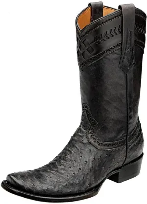 Cuadra Full Quill Ostrich Western Boots 1J30A1