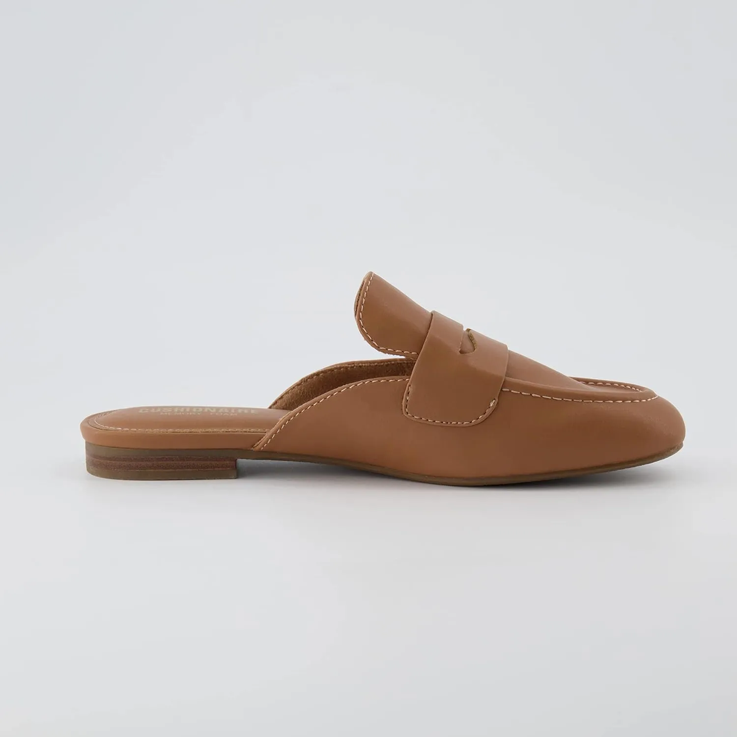 CUSHIONAIRE Women's Yale Slip On Mule  Memory Foam, Wide Widths Available