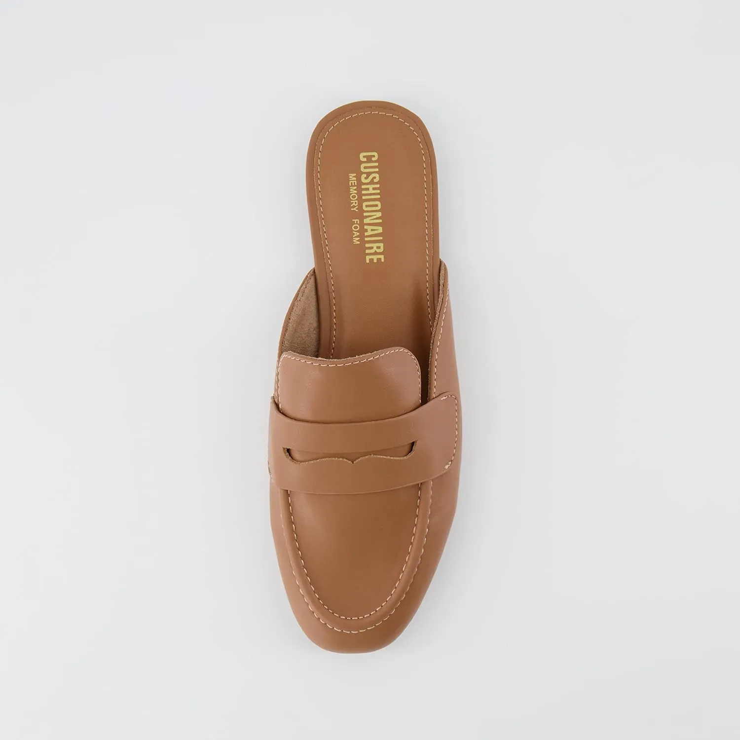 CUSHIONAIRE Women's Yale Slip On Mule  Memory Foam, Wide Widths Available