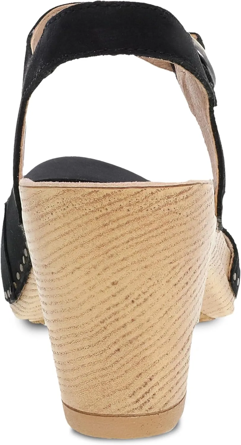 Dansko Taytum Closed-Toe Assymetrical Sandal for Women - Quality Leathers Treated with Scotchgard for Stain Resistance - Cushioned, Contoured Footbed for All-Day Comfort