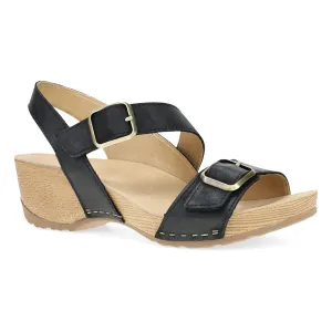 Dansko Trinity Sandal in Black Burnished Nubuck
