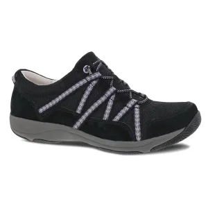 Dansko Women's Harlyn Black Suede Sneaker 4854100285